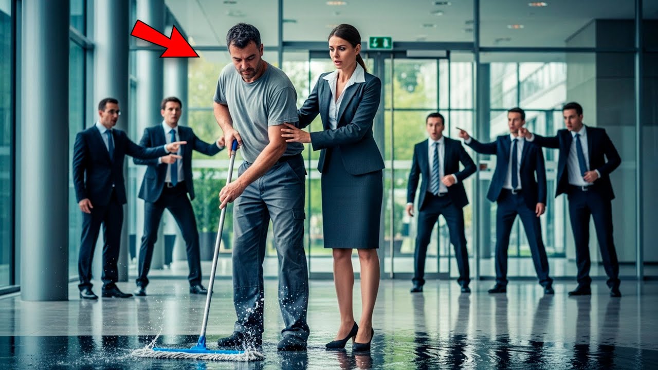 Il bidello padre single stese 4 uomini con un mocio—la CEO si gelò quando scoprì chi era