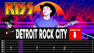 【KISS】[ Detroit Rock City ] cover by Masuka | LESSON | GUITAR TAB