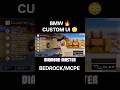 Minecraft bedrock/mcpe costom ui 💀 #minecraft #viral #shorts #bmw