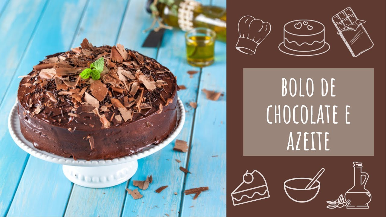 Bolo de chocolate e azeite (receita fáci...