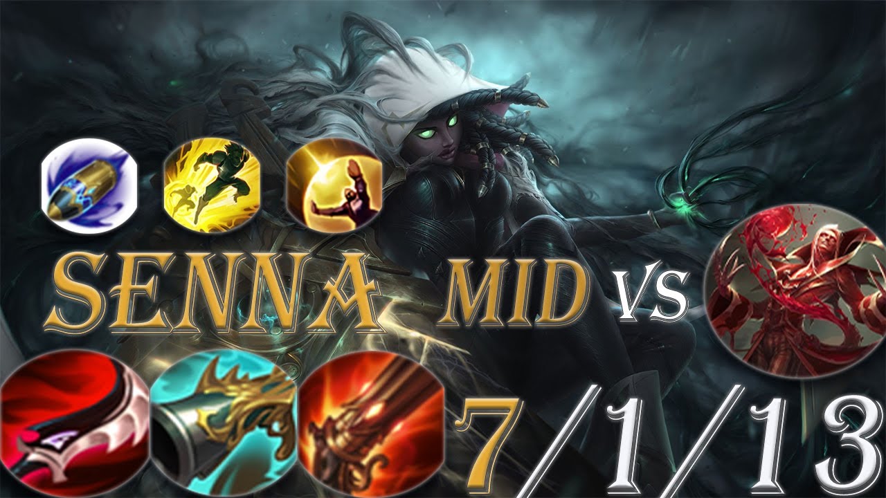 Senna Mid Vs Vladimir. Duskblade On Senna And They Are Slowed By Attacks And Q. League Of Legends
