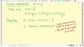 Lec 6 - The complex exponential function (Purdue University)