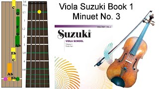 How to Play Suzuki for Viola Minuet No. 3 (Tabs Tutorial)