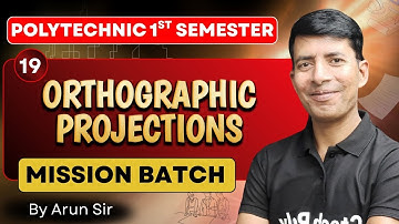ENGINEERING GRAPHICS | Unit-02 (Orthographic Projections) | P-02 | Mission Batch | BTEUP 2025