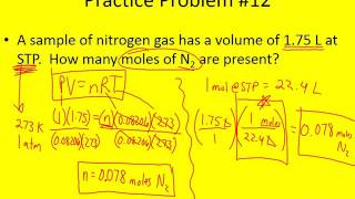 Gas Stoichiometry.  (Adv Chem Ch. 2, Part 6)