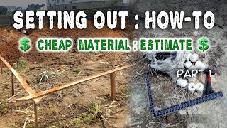 Building setting out | Cheap material #building setting out