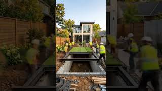 Luxury Underground Glass Roof Bunker Build 🤯 Full Transformation Timelapse #transformation