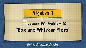 How To Read Data From A Box And Whisker Plot  (Algebra 1 Lesson)