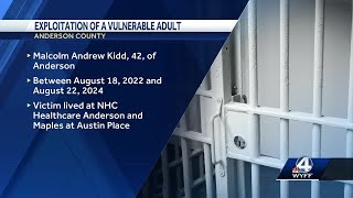 Anderson man charged with stealing almost $120,000 from vulnerable adult