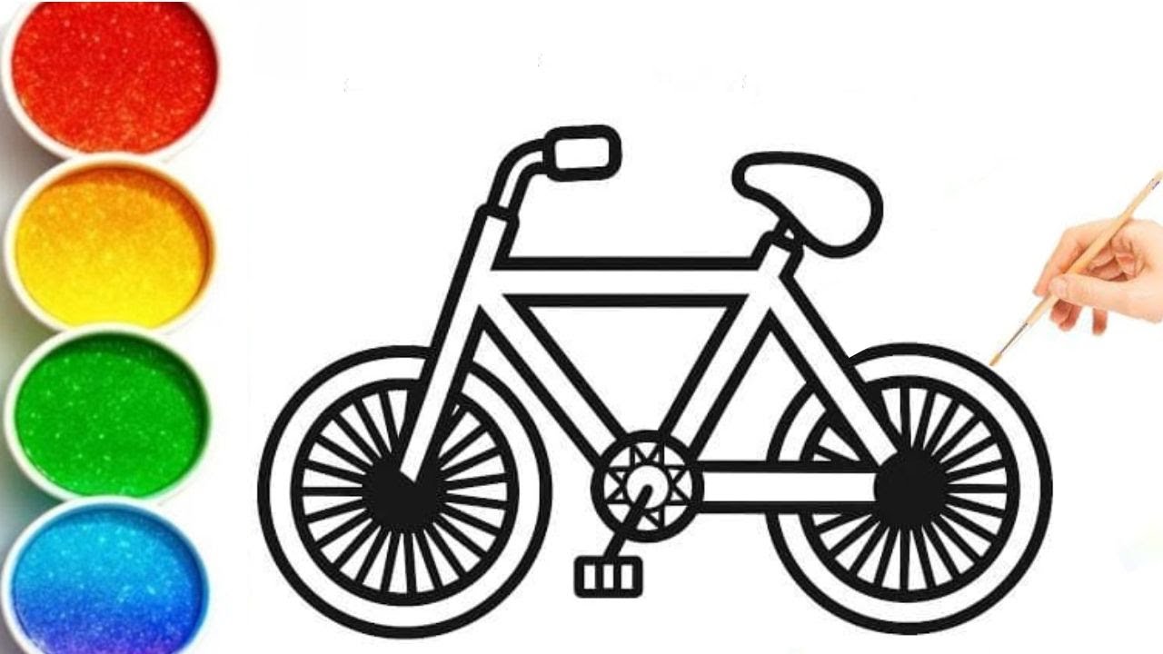 Bicycle draw 🚲 Cycle easy Drawing for kids | bicycle drawing | cycle drawing | बच्चन की साइकिल