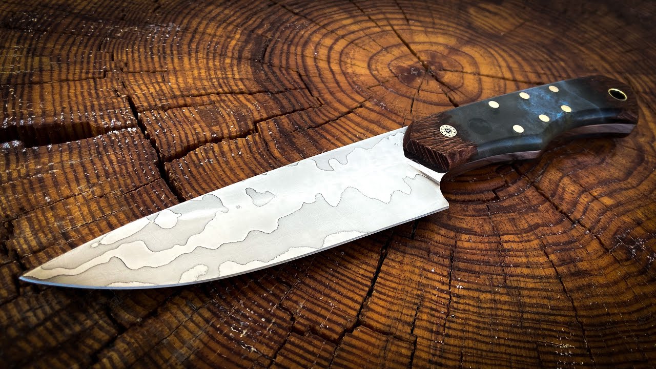 Knife Making Mirror Finish Damascus Knife YouTube