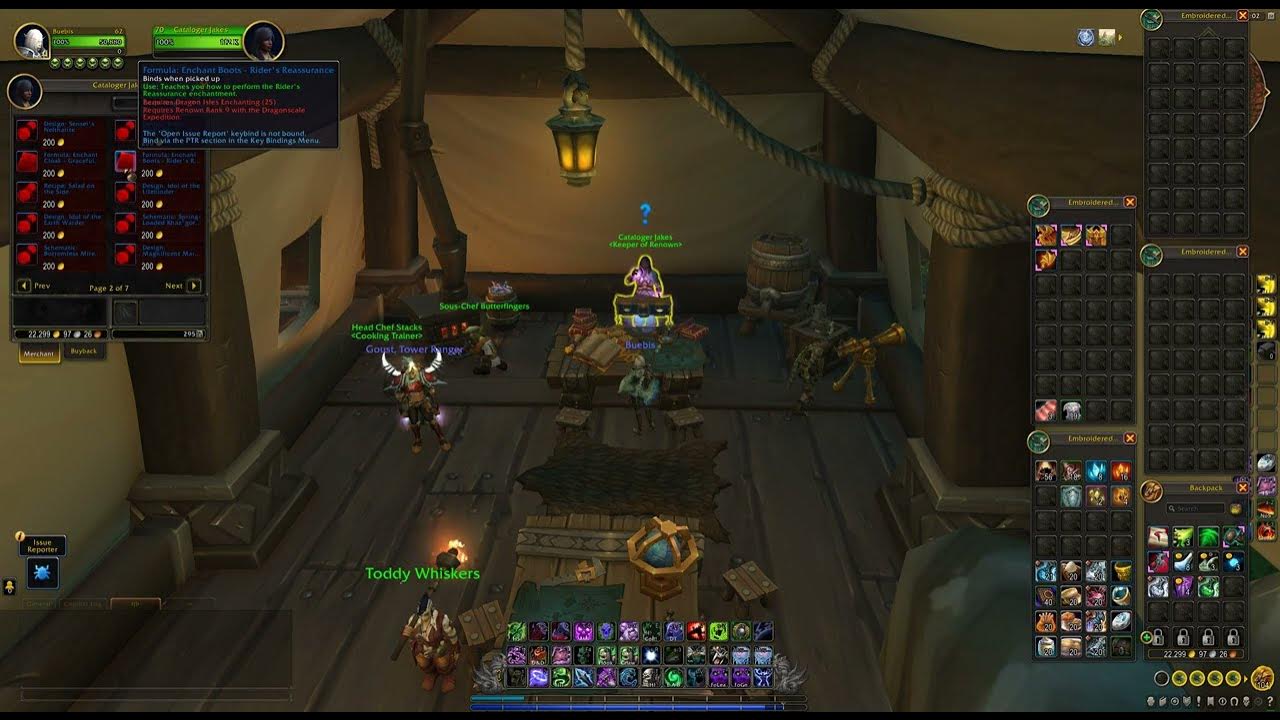 Formula Enchant Boots Rider's Reassurance From where to get, WoW
