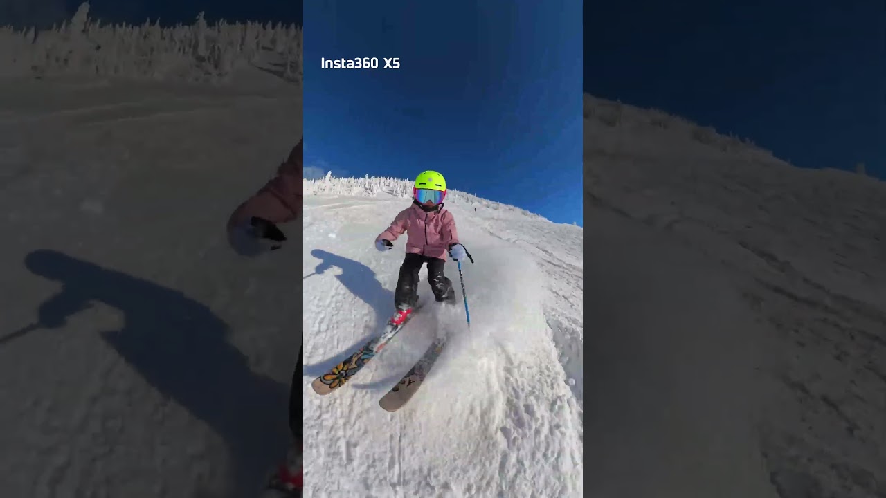 Insta360X5で撮る！快晴ファミリースキー