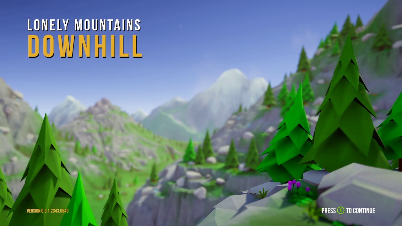 Lonely Mountains: Downhill Title Screen (PC, PS4, Switch, Xbox One ...