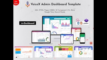 Modern Admin Dashboard with Advanced Analytics, Voice Command, and Responsive Interface