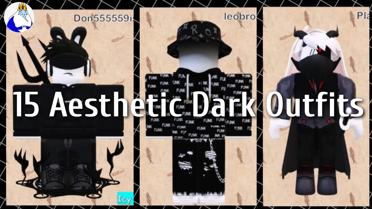 15 Aesthetic Dark Outfits (Part #2) | Roblox | - YouTube