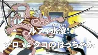 アニメonepiece ワンピース 第39話 あらすじ ルフィ水没 ゾロ Vs タコのはっちゃん Youtube