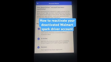 How to reactivate Walmart spark account #walmartspark #walmart #deactivate