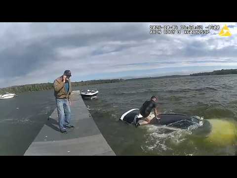 Trooper Jumps Into Water To Save Man From Sinking Vehicle