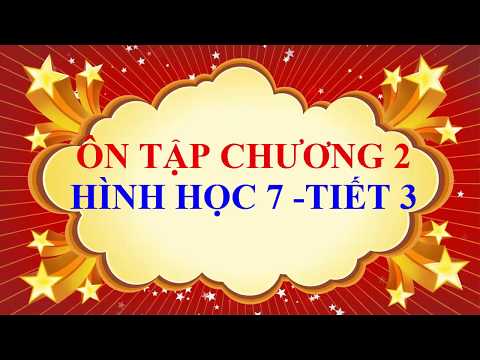 Video Toán học lớp 7 - Ôn tập chương 2 - Hình học 7 - Tiết 3 - YouTube
