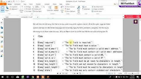 Bài 9: Tìm Hiểu Library Form Validation