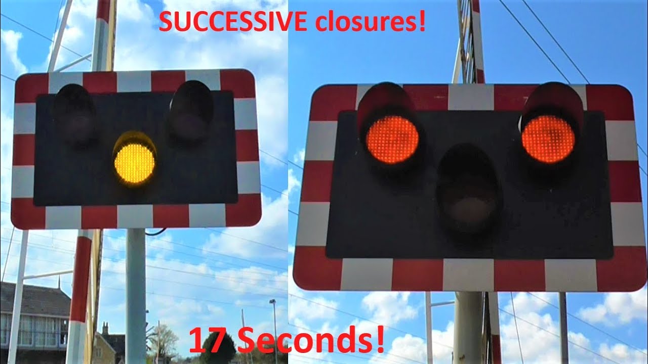 (Lowerings 17 Seconds Apart) Helpston Level Crossing, Cambridgeshire