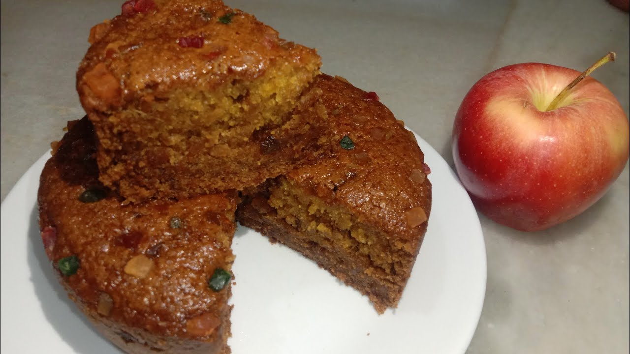 eggless wheat flour apple cake కేవలం ఇంట్లో ఉన్న వాటితోనే healthy గాఇలా