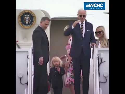 Beau Biden waves from Air Force One #shorts