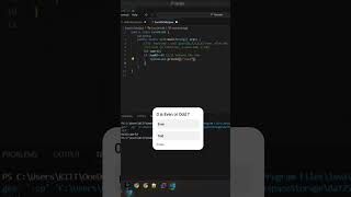 Even or Odd in java #javaforbeginners #java #india #education #coding #viral #viralshorts