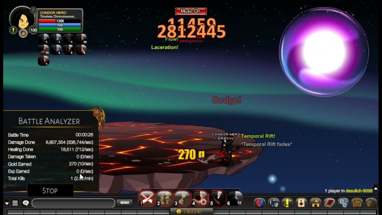 -AQW- Fastest Desolich solo in 26 seconds with Timeless Chronomancer (TCM) by Condor Hero