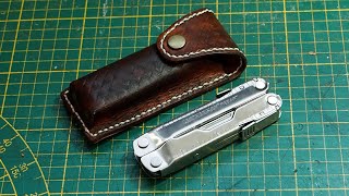 Leatherman Rebar - Making an old-style Leather Pouch!