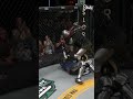 Stuffing a kick with a headbutt is a bold choice! AMMAxSTAKE #medievalcagefighting #armoredmma