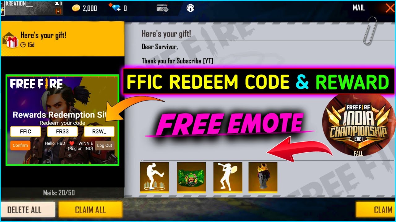 FFIC GRAND FINAL REWARD | 17 OCTOBER FREE FIRE NEW EVENT | FFIC LIVE Watching REWARD