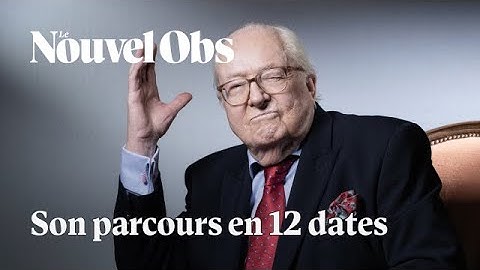 Jean-Marie Le Pen est mort : retour sur son parcours en 12 dates-clés
