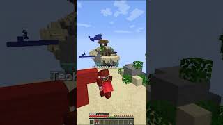 Bedwars With Technoblade 😍 #minecraft #bedwars #shorts