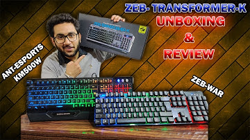 ZEBRONICS TRANSFORMER-K | Gaming Keyboard | Unboxing & Review