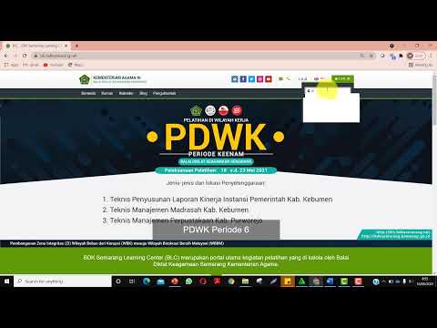 Cara login Website BLC BDK Semarang | Contoh PJJ Guru Fisika MA