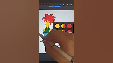 Procreate - Makeup Palette: Sideshow Bob #makeuppalette #palette #procreate #makeup #simpson #art