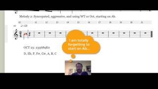 Lecturette #5b - an octatonic melody in Noteflight
