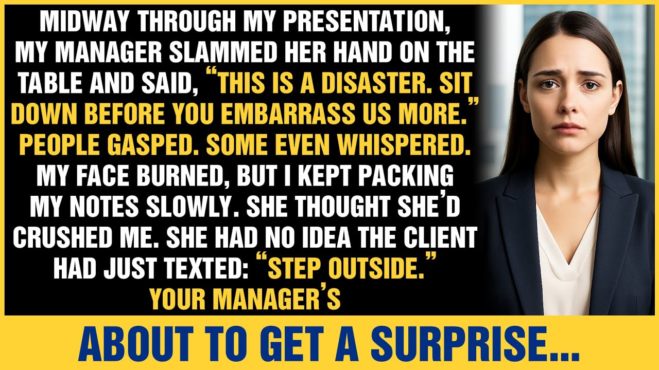 She Humiliated Me in a Million-Dollar Presentation—Then an Elite Client Revealed a Shocking Truth