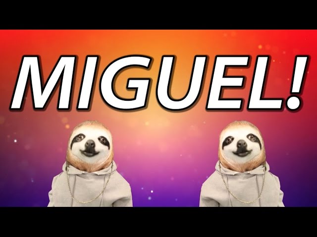 HAPPY BIRTHDAY MIGUEL! - SLOTH HAPPY BIRTHDAY RAP