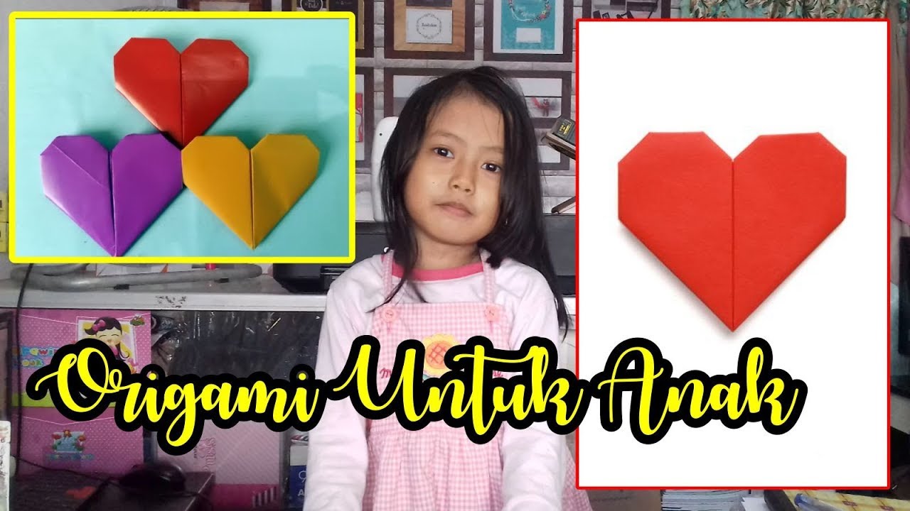  Cara  buat love dari  kertas  origami YouTube