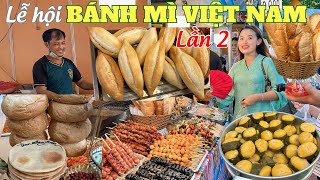 Lễ Hội BÁNH MÌ Việt Nam L2 ngày cuối cùng du khách vẫn rất đông có rất nhiều loại bánh ngon độc đáo.