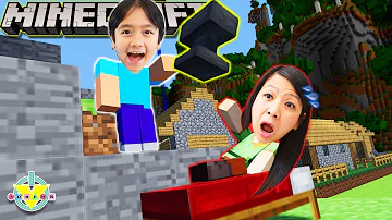 Ryan Teaches Mommy how to play MINECRAFT!