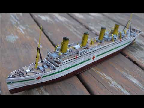 HMHS Britannic life boat Davits and crosses 1/700t (5SLR2FQQQ) by Gordak Rms Britannic Model