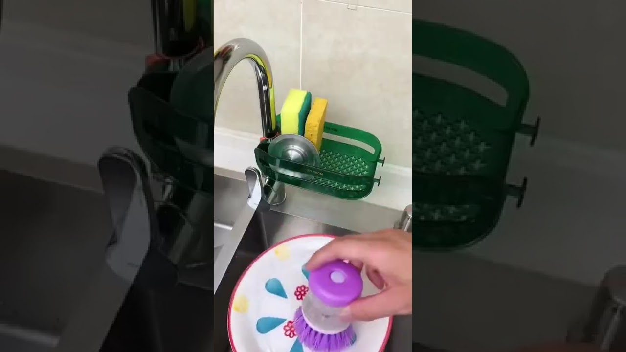 2in1 Sponge Holder Sink Organizer Rack "Product Link in Description & Comments!