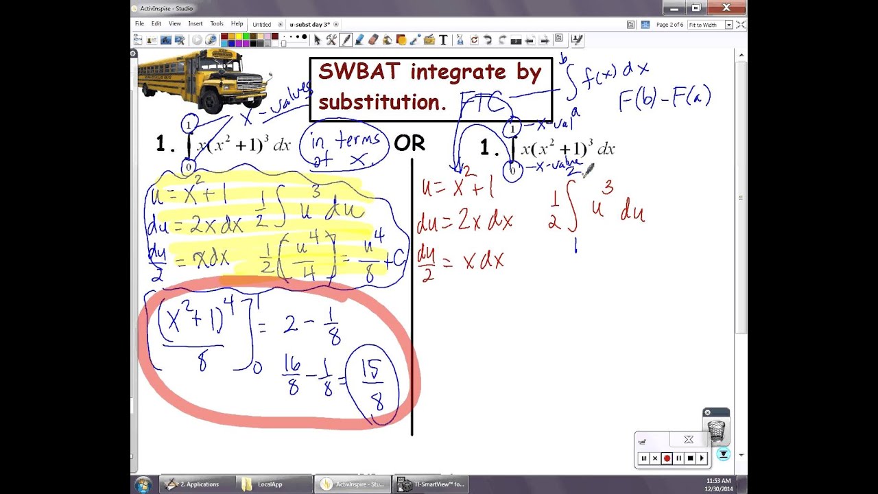 U substitution day 3 - YouTube