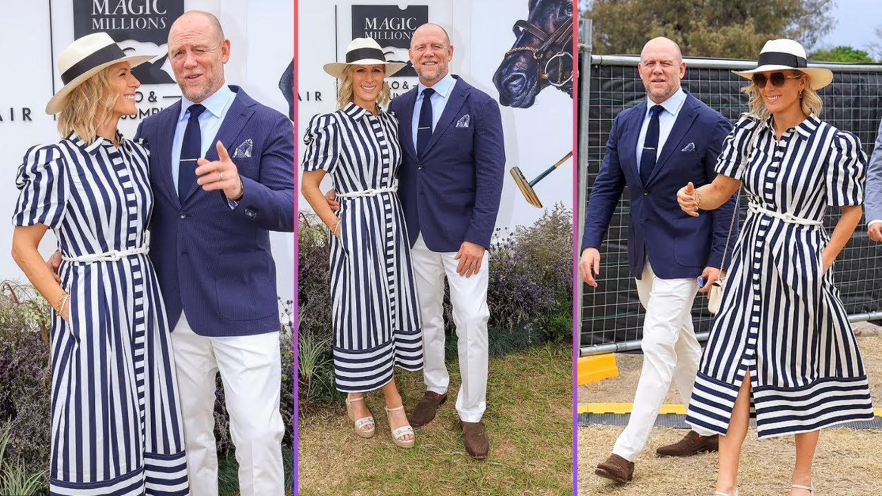 Zara and Mike Tindall leading the charge at the Magic Millions on the