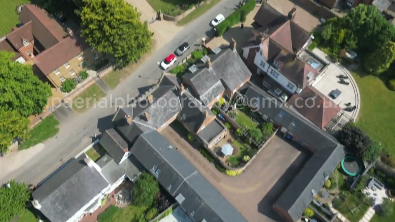 St. Peter and St. Pauls church, Great Bowden aerial photography with DJI drone