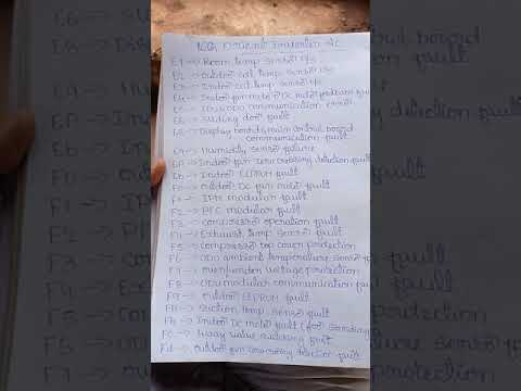 #114 Orient Inverter ac Error Codes List